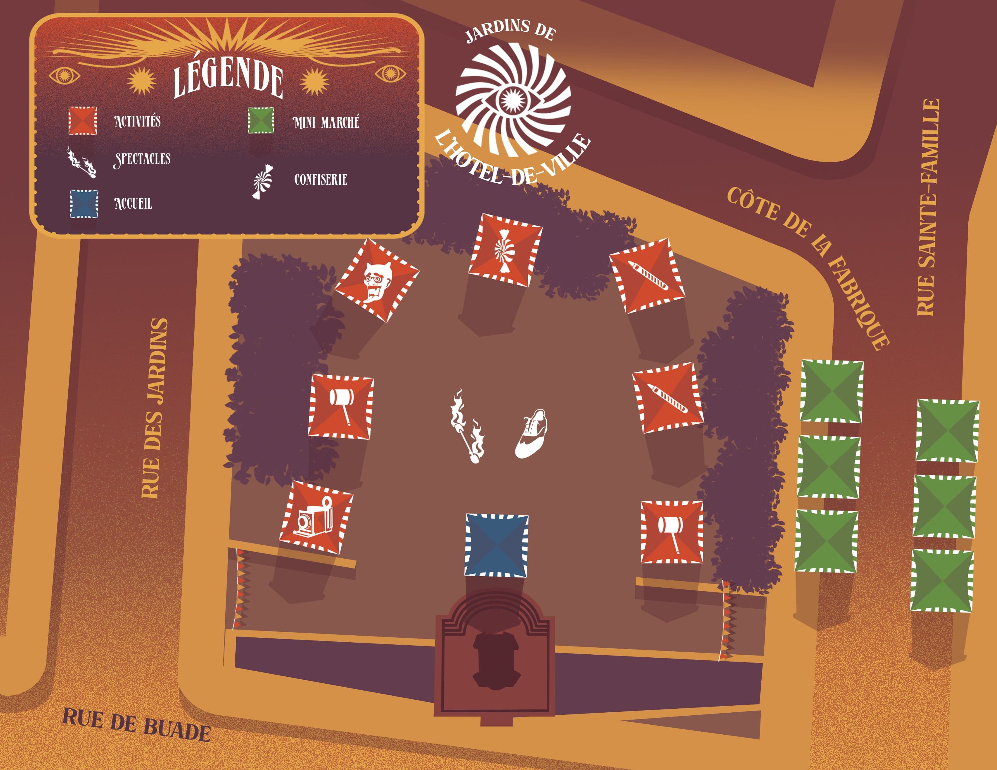 Carte des Jardins
